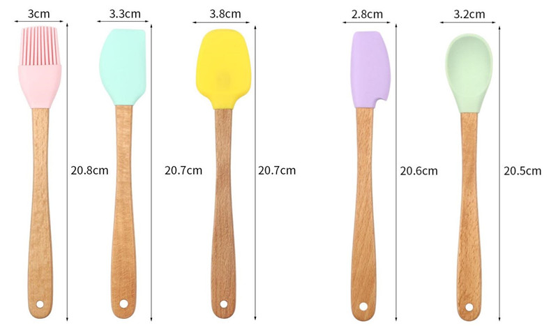 Wooden Handle Spatula 20.5cm